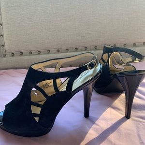 Strapped Slingback Heels